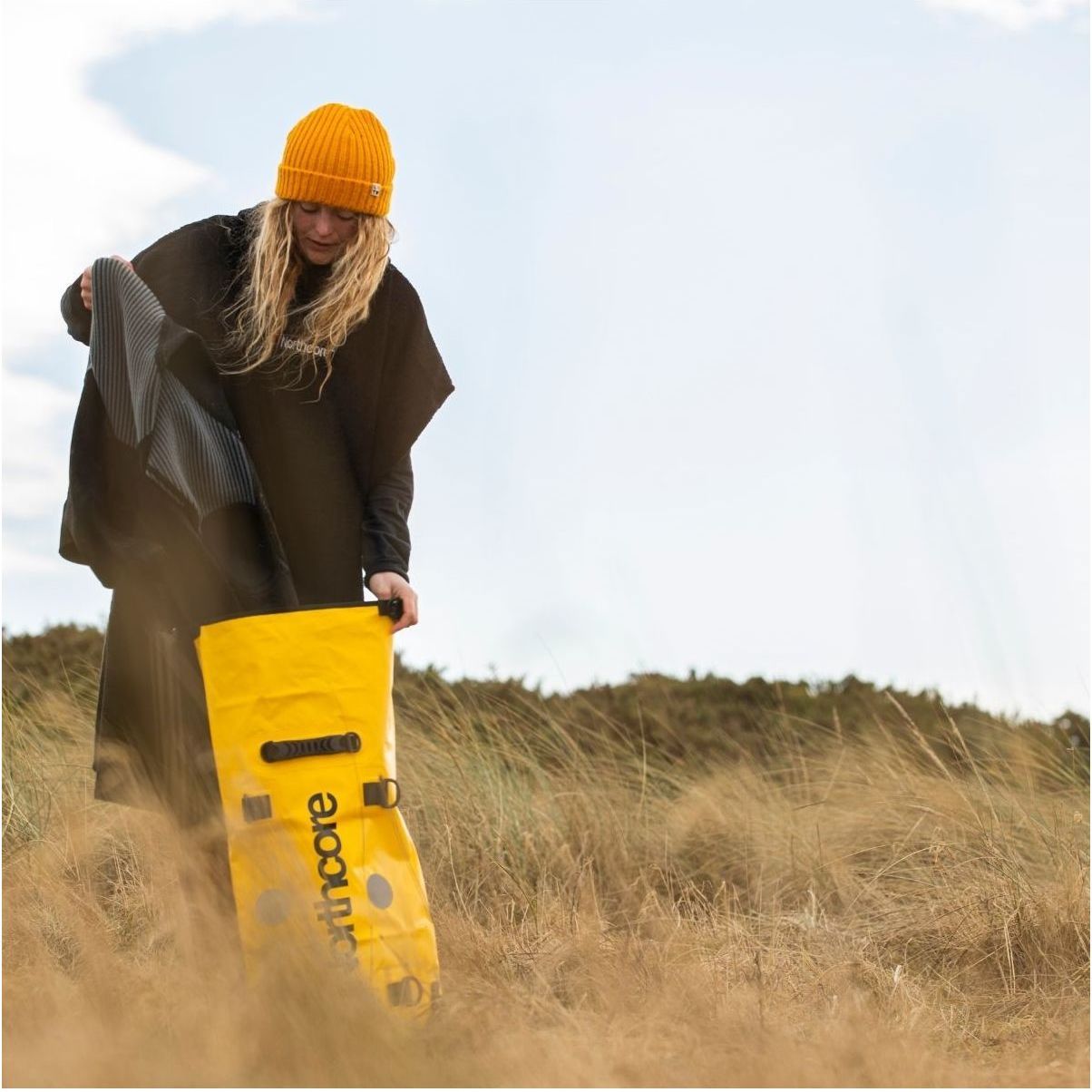 2025 Northcore Dry Bag 20L Backpack - Yellow